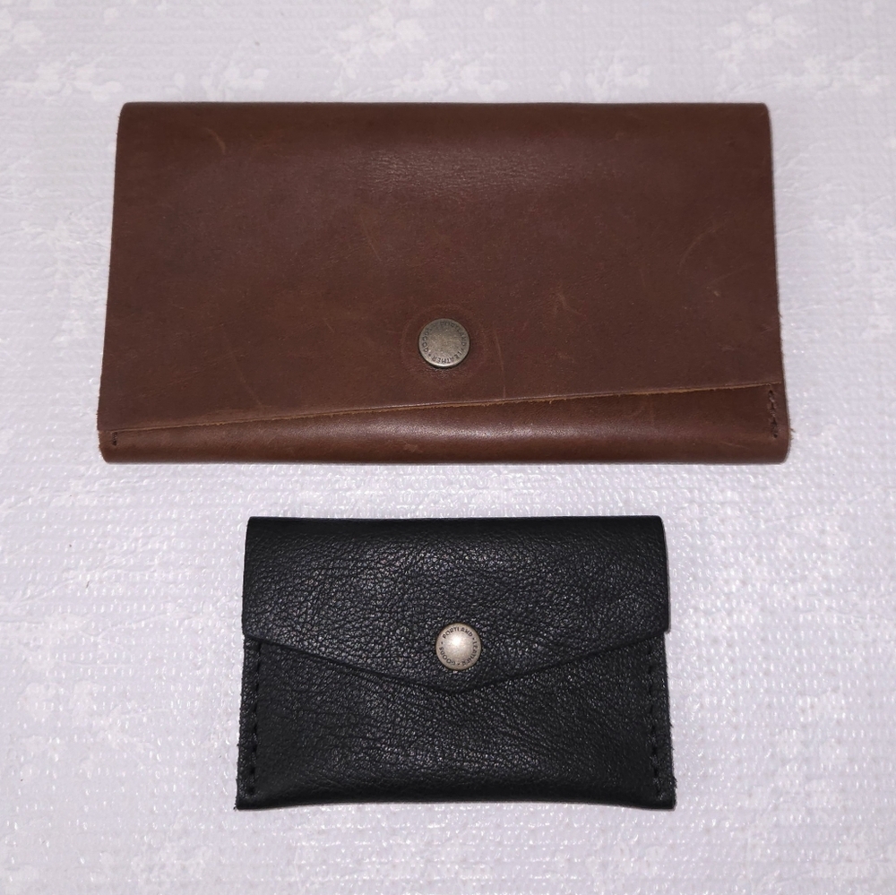 Portland Leather Goods Rancher Wallet & Mini Envelope Card Wallet PLG